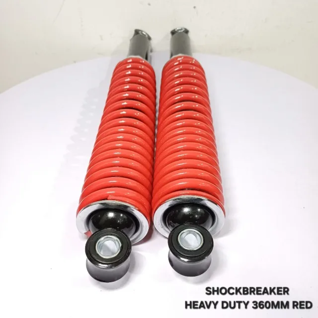 SKOK SHOCKBREAKER SHOCK BREAKER BELAKANG HEAVY DUTY 360 MM 360MM HEAVY DUTY RED MERAH