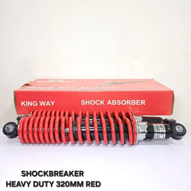 SKOK SHOCKBREAKER SHOCK BREAKER BELAKANG HEAVY DUTY 320 MM 320MM HEAVY DUTY RED MERAH