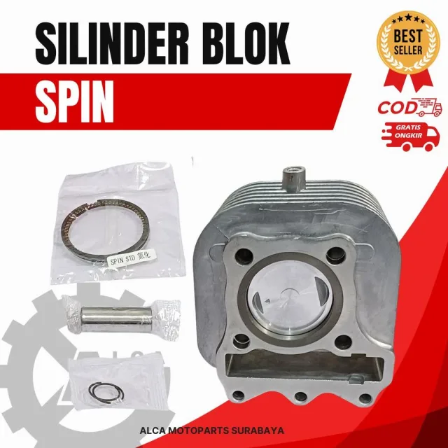 SILINDER CYLINDER BLOK BLOCK SEHER ASSY SPIN 125 TERMURAH