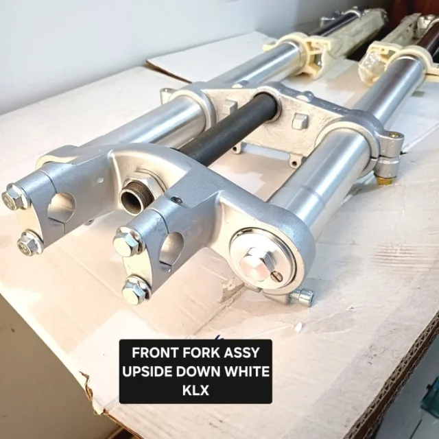 SILVER USD UP SIDE DOWN KLX 150 KLX150 TRAIL CROSS SILVER PUTIH