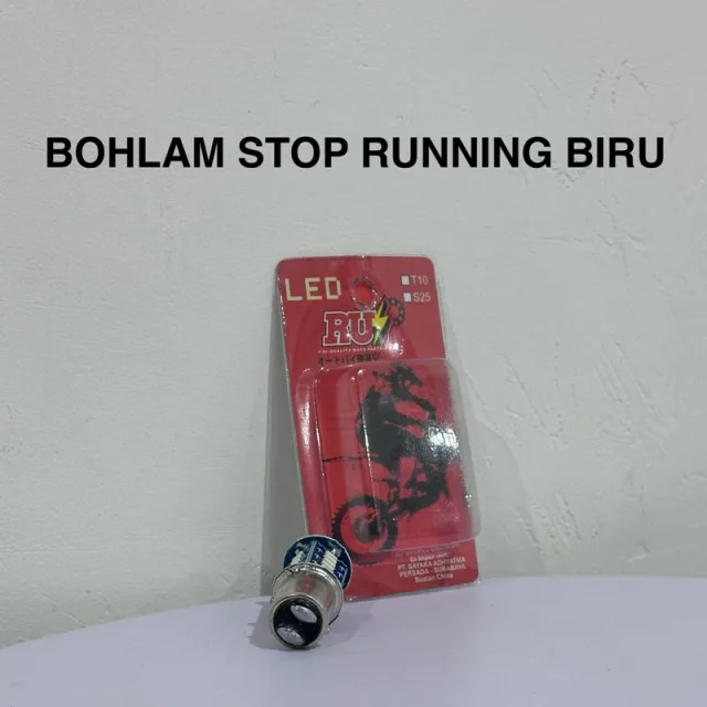 DOP LAMPU BOHLAM LED STOP REM LED 30 MATA RUNNING WARNA BIRU