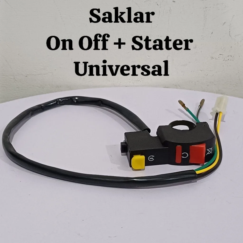 TOMBOL SWITCH SAKLAR UNIVERSAL ON OFF STATER 4 KABEL