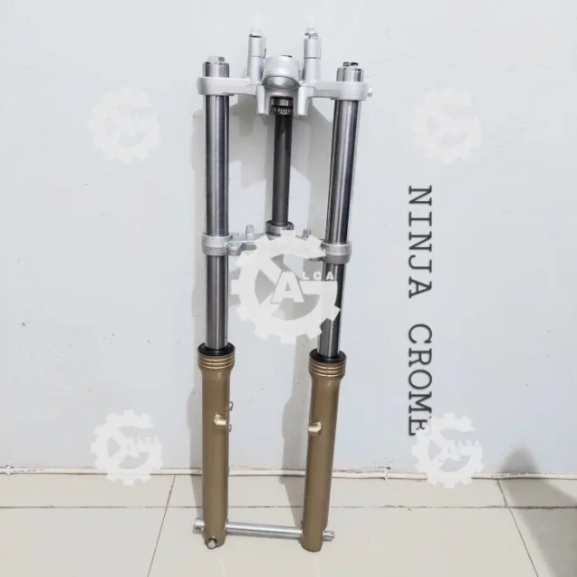 AS SHOCK SKOK SHOCKBREAKER DEPAN ASSY UP SIDE DOWN NINJA 150 SILVER