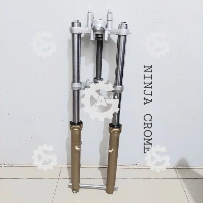 AS SHOCK SKOK SHOCKBREAKER DEPAN ASSY UP SIDE DOWN NINJA 150 SILVER