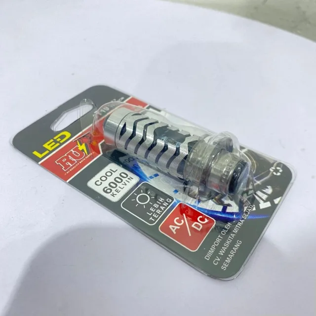 BOHLAM BOLAM DOP LAMPU DEPAN LED T19 MOTOR BEBEK PROYEKTOR