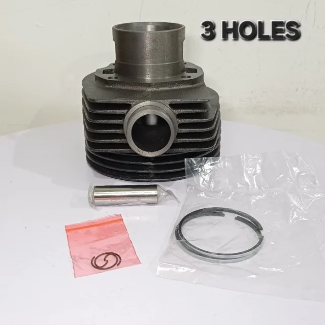 CYLINDER SILINDER BLOK SEHER ASSY SET PISTON KIT VESPA PX150 PX 150 3 HOLE