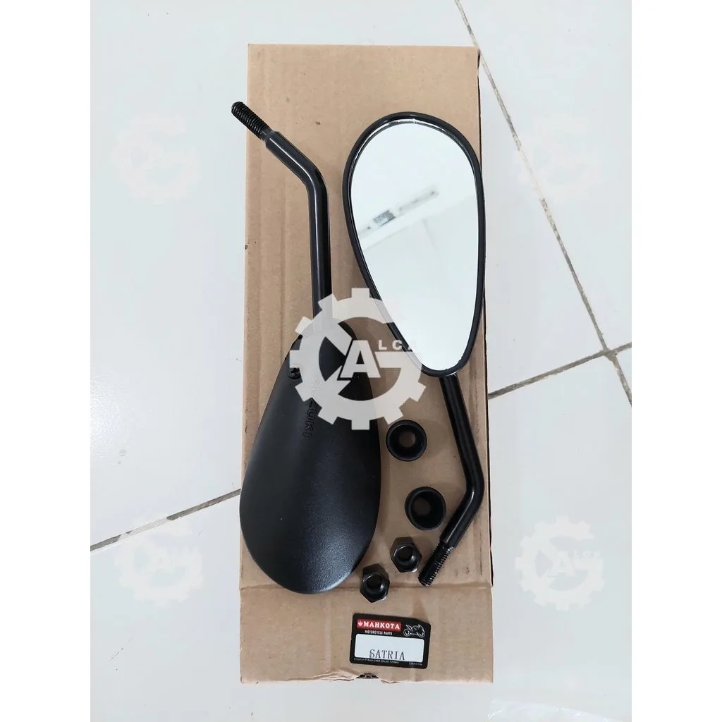 SPION MOTOR CKD STANDAR KACA CEMBUNG SATRIA 150 GG HITAM