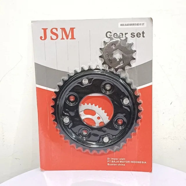 JSM GIR GEAR GER SET DEPAN BELAKANG REVO ABSOLUTE BLADE NEW 37T 14T DEPAN BELAKANG