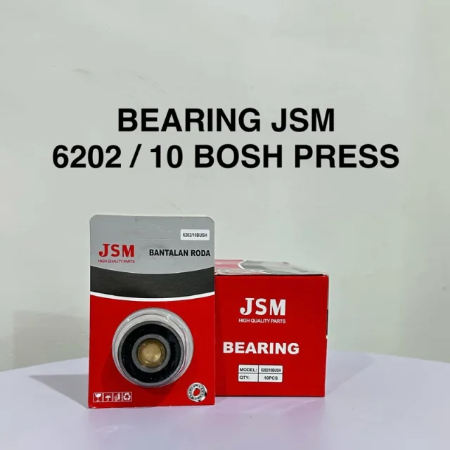 HRG PER 10 BIJI JSM LAHER BEARING PRESS 6202 / 10 6202/10 PLUS BOSH JSM PER KOTAK ISI 10 PC