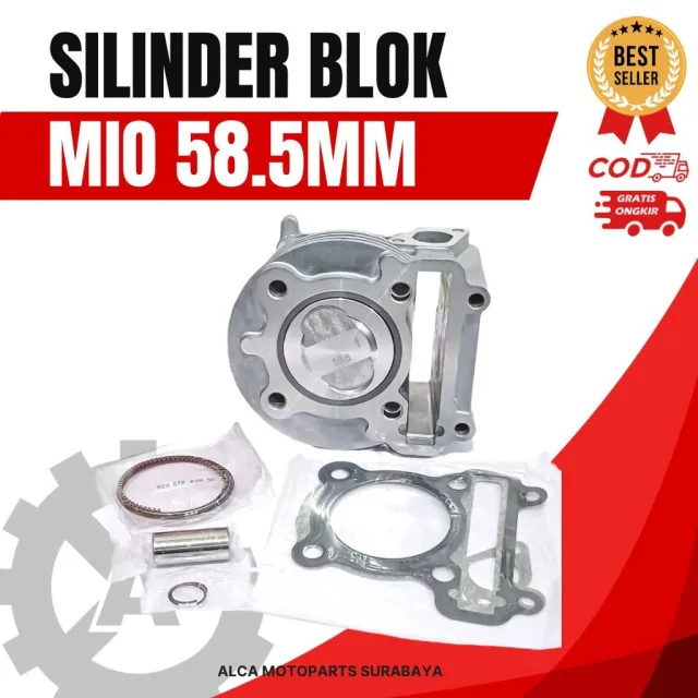SILINDER BLOK SEHER BORING BORE UP MIO 58,5MM