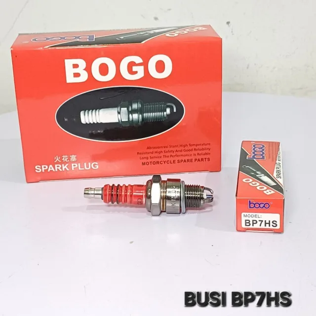 HRG PER KOTAK ISI 10 PCS BUSI BOGO KAKI 3 RACING BP7HS FIZR RX KING FORCE 1 ALFA RC 100 BOGO