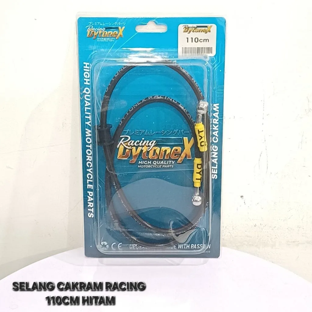 TALI KABEL SELANG REM CAKRAM RACING VARIASI 110 CM 110CM RACING HITAM