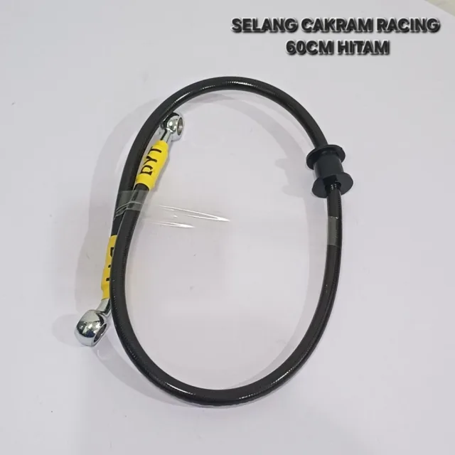 TALI KABEL SELANG REM CAKRAM RACING VARIASI 60 CM 60CM RACING HITAM