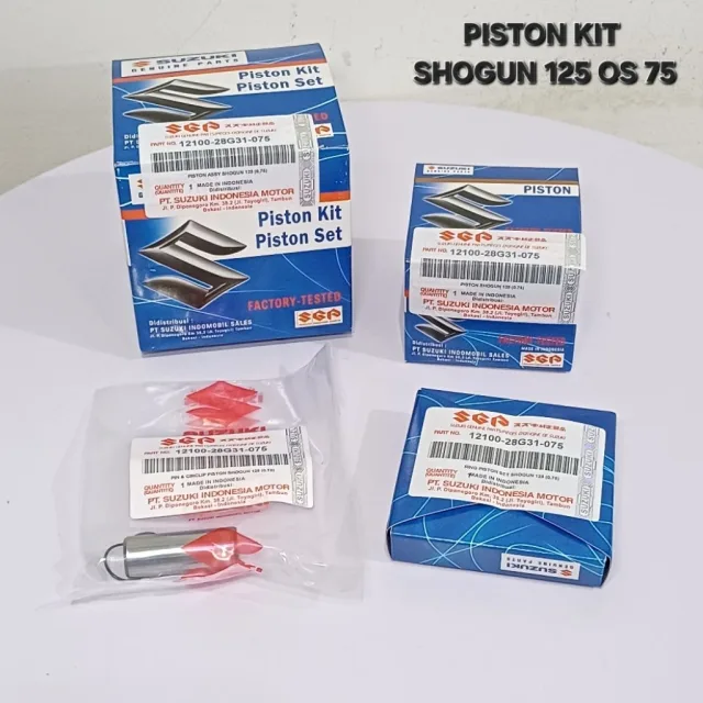 PISTON SEHER KIT SET RING PEN PISTON SHOGUN 125 OS 75 0.75 28G31
