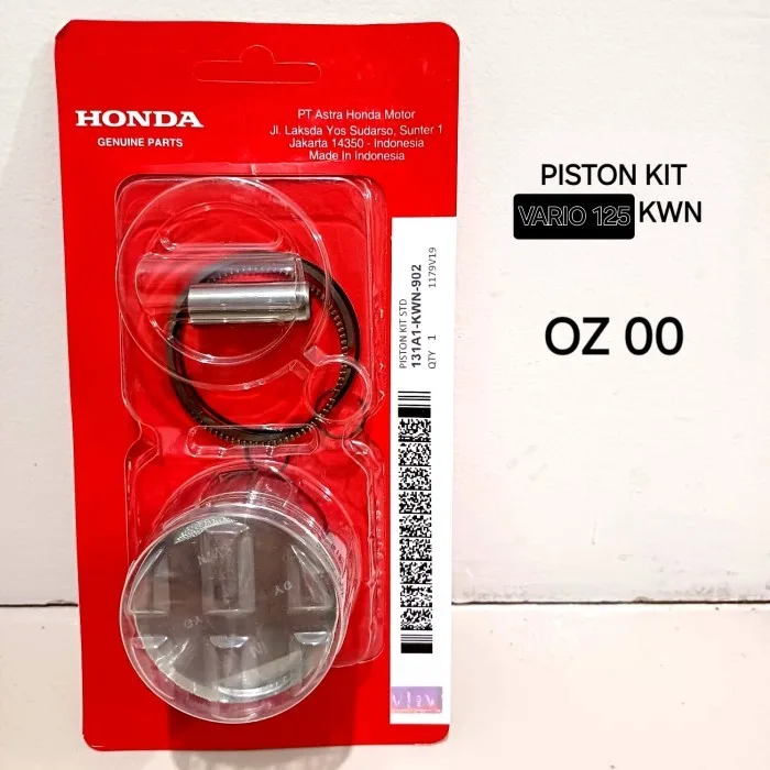 PISTON KIT VARIO 125 STD 00 KWN KZR