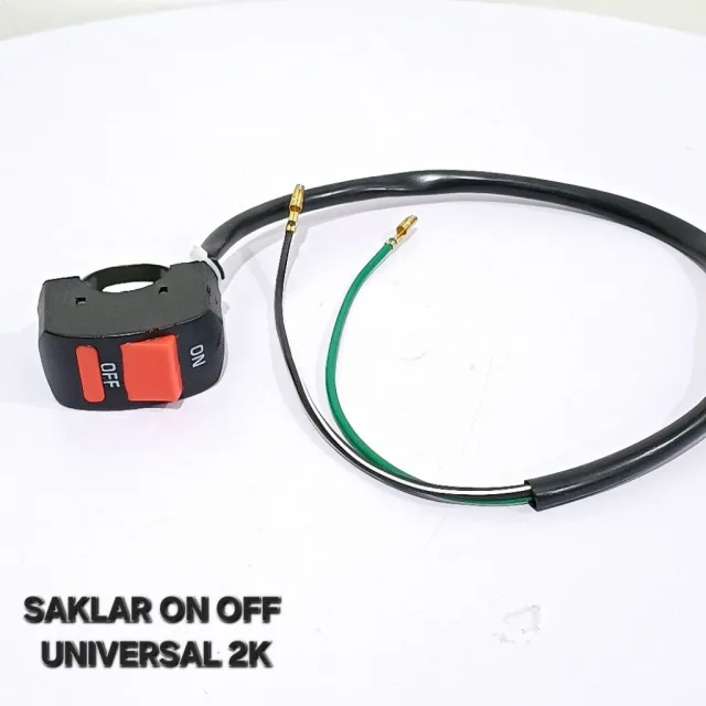 TOMBOL SAKLAR SWITCH UNIVERSAL ON OFF 2 KABEL