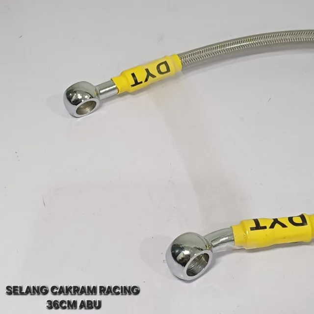 TALI KABEL SELANG REM CAKRAM RACING VARIASI 36 CM 36CM RACING ABU ABU