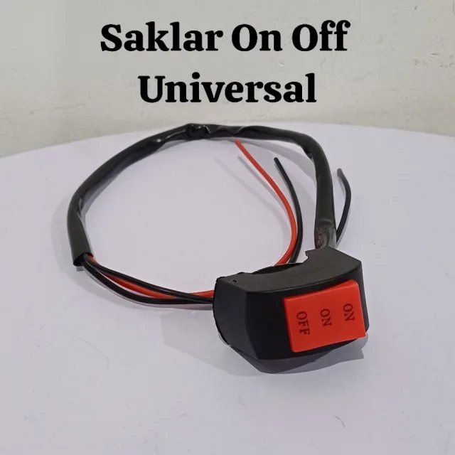 TOMBOL SAKLAR SWITCH UNIVERSAL ON OFF 3 KABEL