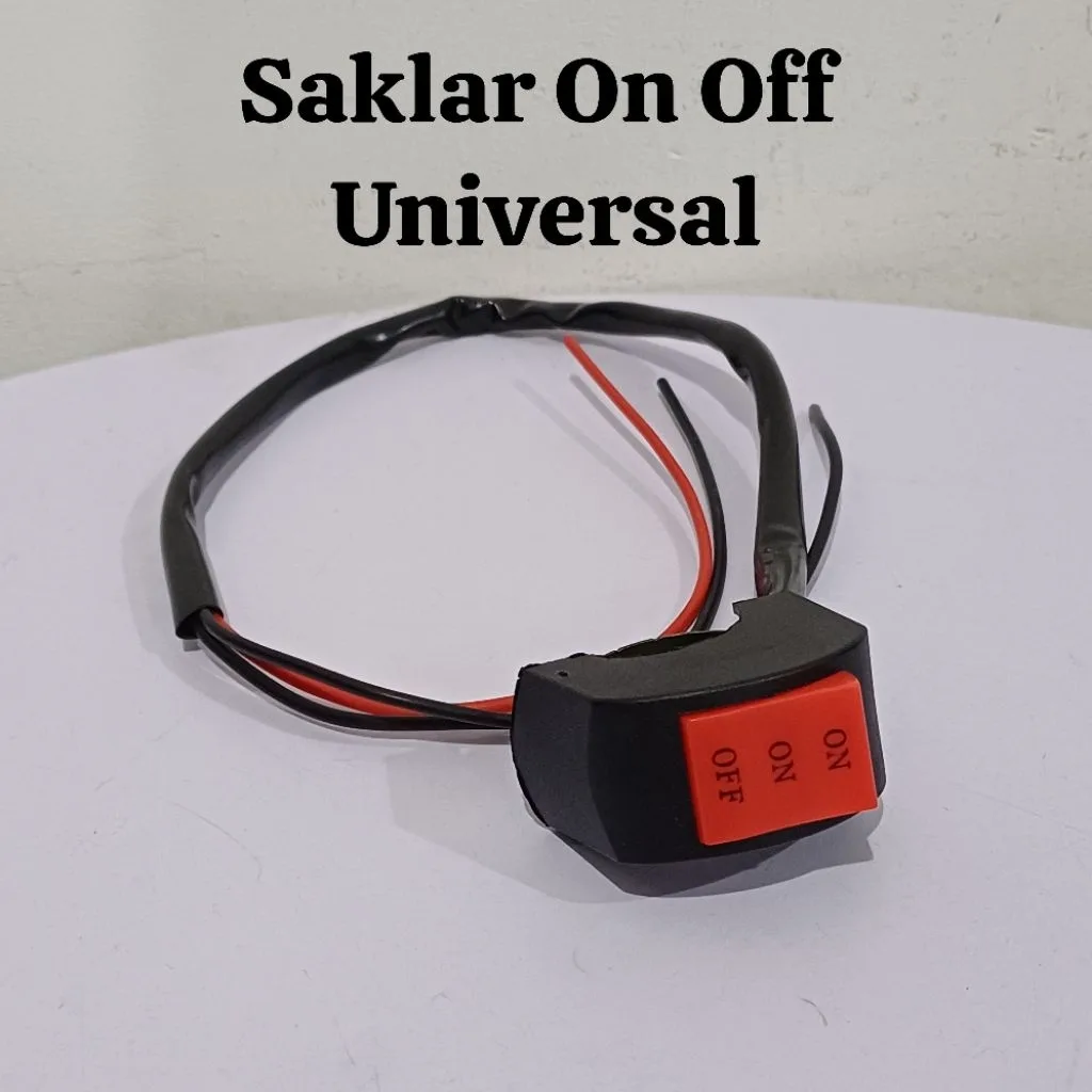 TOMBOL SAKLAR SWITCH UNIVERSAL ON OFF 3 KABEL