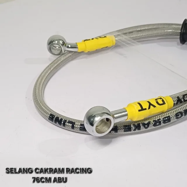 TALI KABEL SELANG REM CAKRAM RACING VARIASI 76 CM 76CM RACING ABU ABU