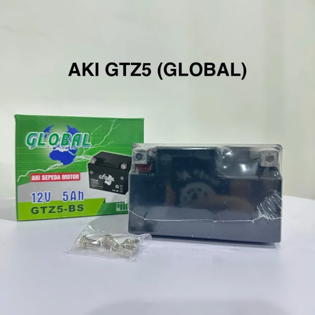 ACCU AKI FULL KERING GTZ5 YTZ5 HTZ5 GLOBAL BARANG IMPORT AIR TERISI