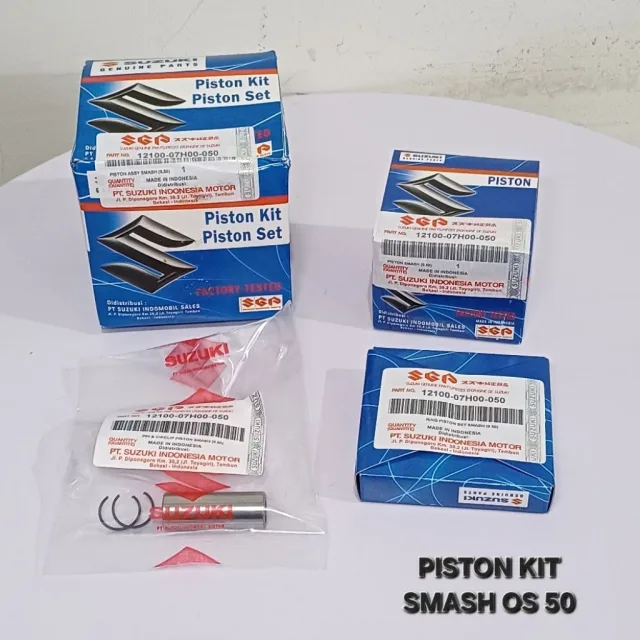 PISTON SEHER KIT SET RING PEN PISTON SMASH OLD OS 50 0.50 07H00