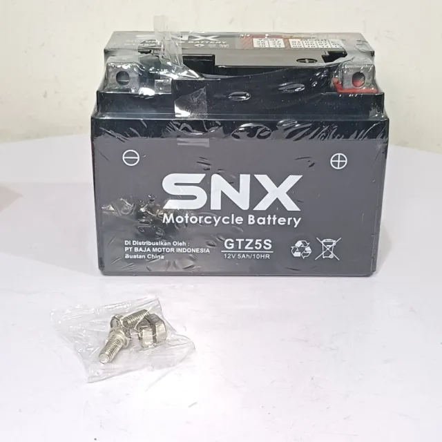 SNX ACCU AKI FULL KERING GTZ5 YTZ5 HTZ5 BARANG IMPORT AIR TERISI SNX