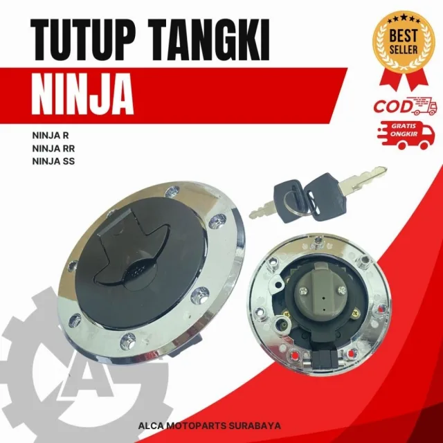 TUTUP TANGKI BENSIN FUEL TANK SET KUNCI NINJA 150 R RR SS 2 TAK