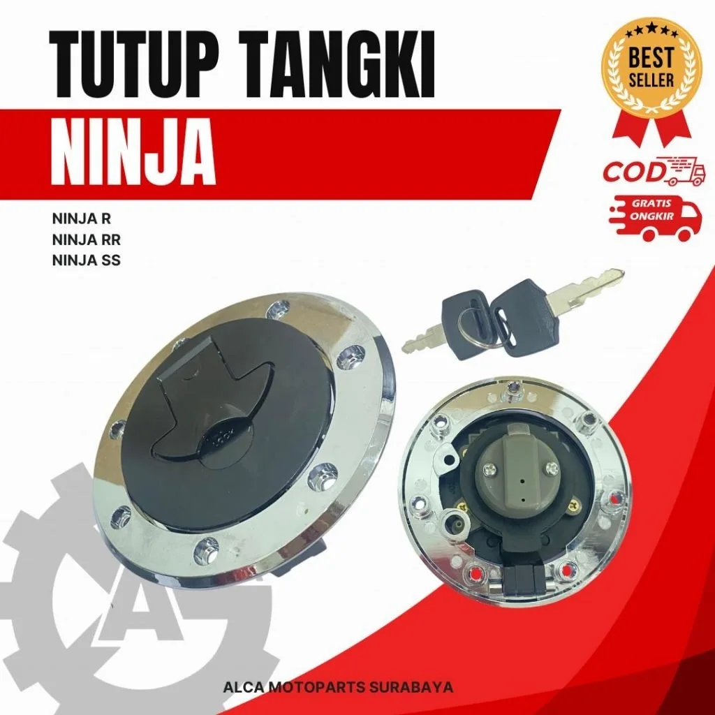 TUTUP TANGKI BENSIN FUEL TANK SET KUNCI NINJA 150 R RR SS 2 TAK