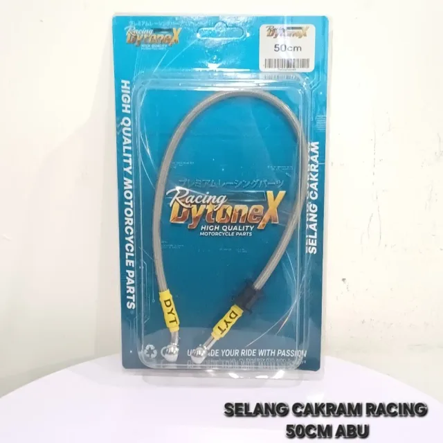 TALI KABEL SELANG REM CAKRAM RACING VARIASI 50 CM 50CM RACING ABU ABU