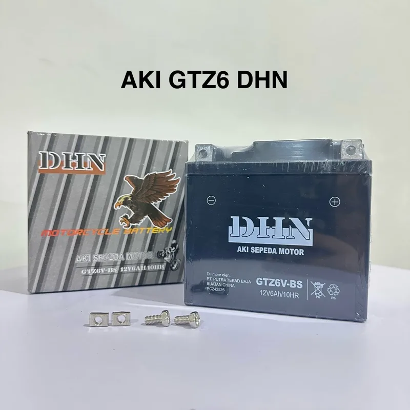 DHN ACCU AKI FULL KERING DHN GTZ6 V GTZ6V YTZ6V 6AH VARIO 125 150 DHN
