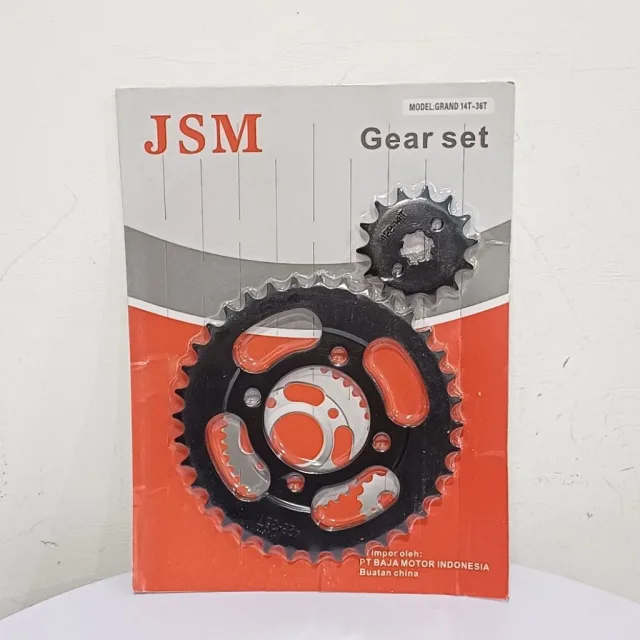 JSM GIR GEAR GER SET DEPAN BELAKANG ASTREA GRAND 36T 14T DEPAN BELAKANG