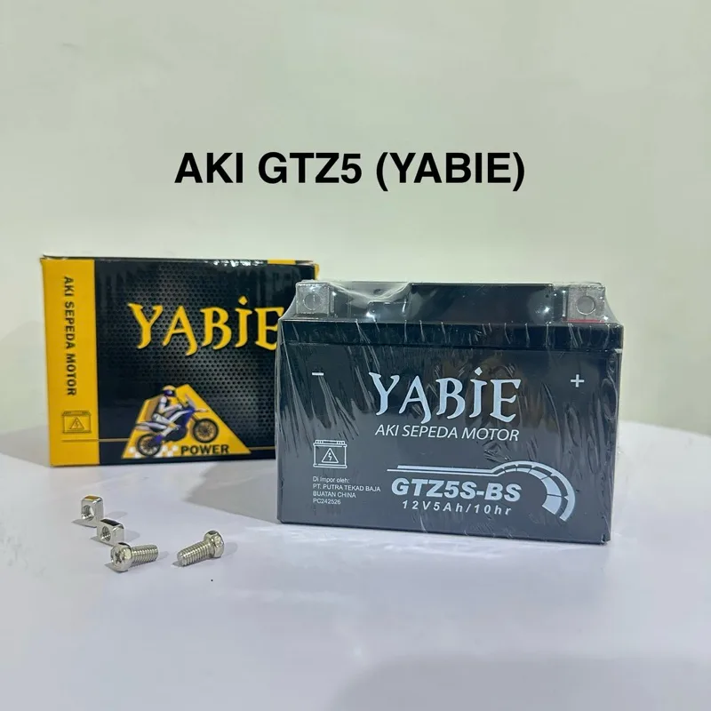 YABIE ACCU AKI FULL KERING GTZ5 YTZ5 HTZ5 YABIE BARANG IMPORT AIR TERISI YABIE