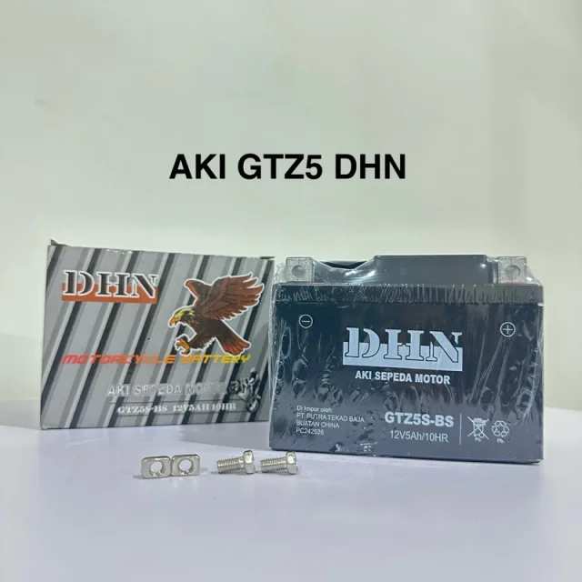 ACCU AKI FULL KERING DHN GTZ5 YTZ5 HTZ5 BARANG IMPORT AIR TERISI DHN
