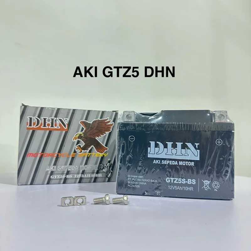 ACCU AKI FULL KERING DHN GTZ5 YTZ5 HTZ5 BARANG IMPORT AIR TERISI DHN
