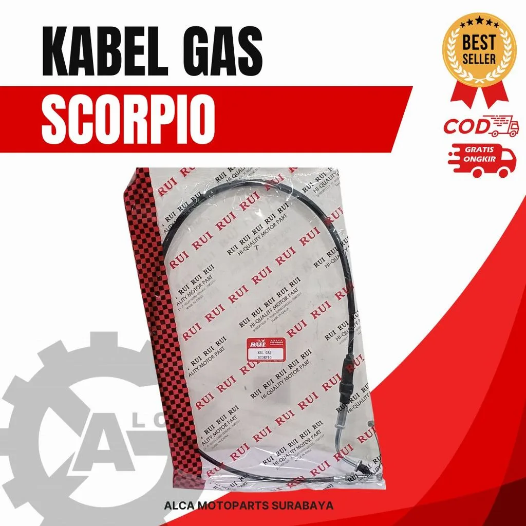 KABEL GAS SELANG THROTTLE YAMAHA SCORPIO Z 5BP