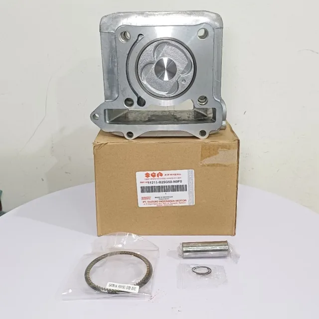CYLINDER SILINDER BLOK SEHER SET PISTON KIT SATRIA FU 150 B25G