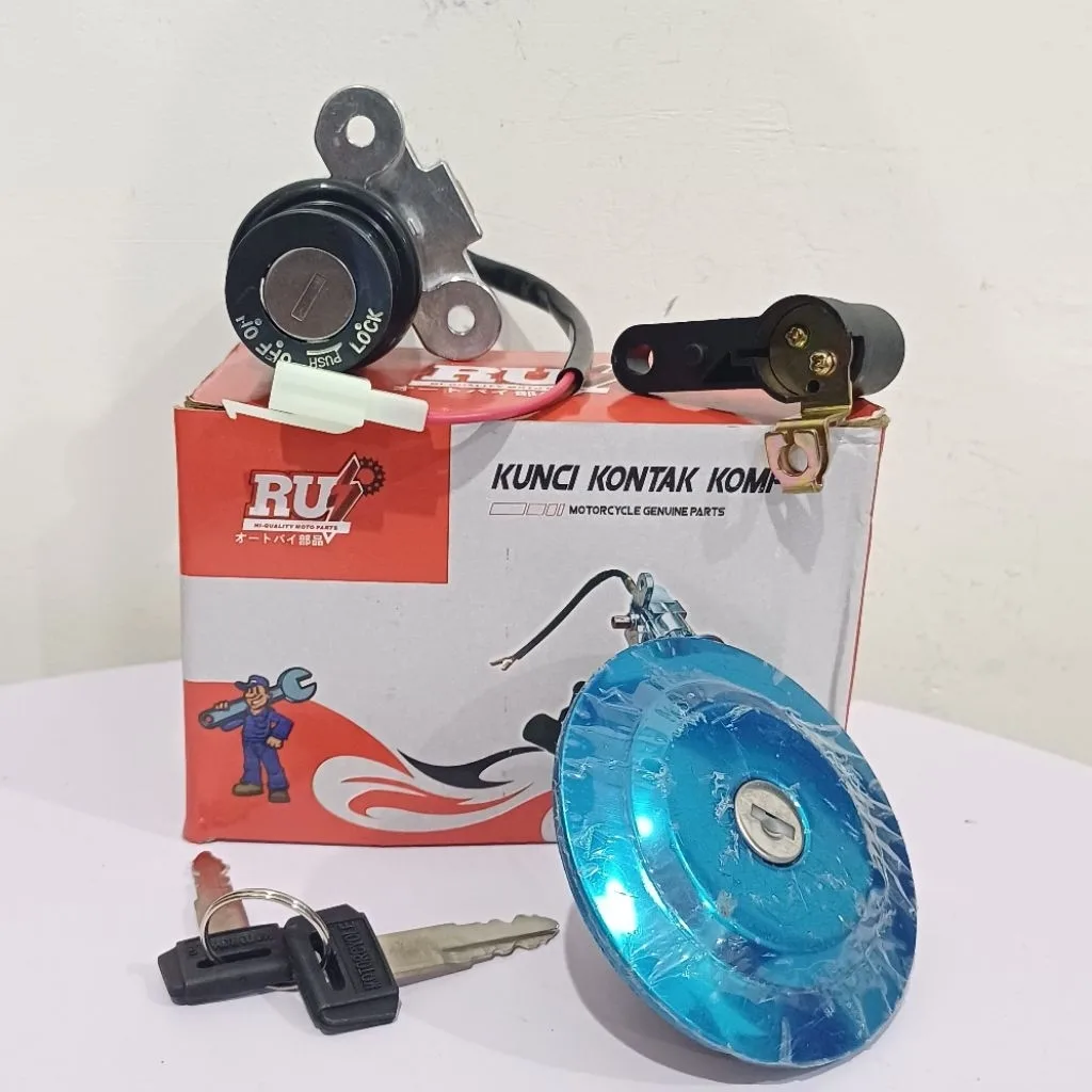 KUNCI KONTAK ASSY SET JOK TUTUP TANGKI VIXION OLD LAMA PLUS TUTUP TANGKI