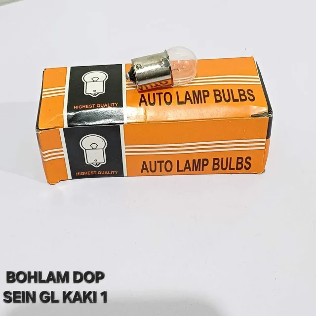 HARGA PER 20 PCS (2 BOX) DOP BOHLAM BOLAM LAMPU RETENG RETING SEIN GL 12V / 10W PUTIH