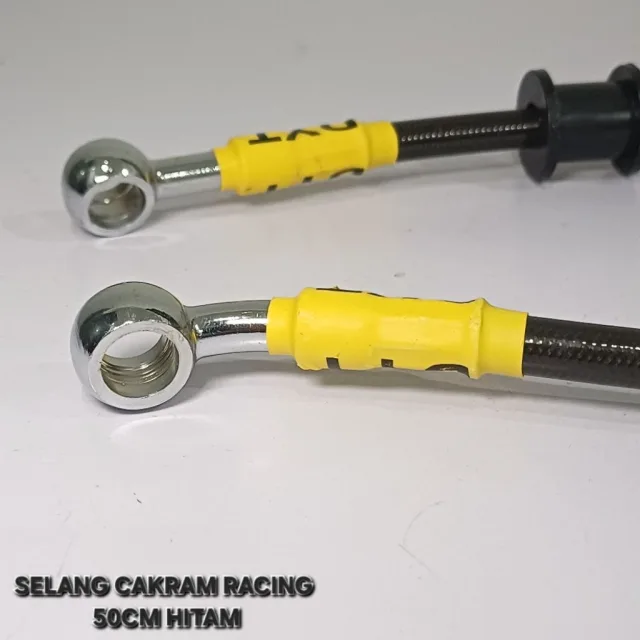 TALI KABEL SELANG REM CAKRAM RACING VARIASI 50 CM 50CM RACING HITAM