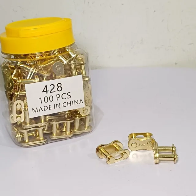 HRG PER 20 PCS SAMBUNGAN RANTAI 428 WARNA EMAS GOLD HARGA 20 BIJI