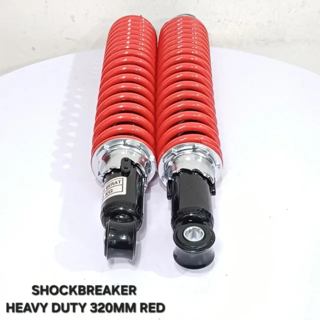 SKOK SHOCKBREAKER SHOCK BREAKER BELAKANG HEAVY DUTY 320 MM 320MM HEAVY DUTY RED MERAH