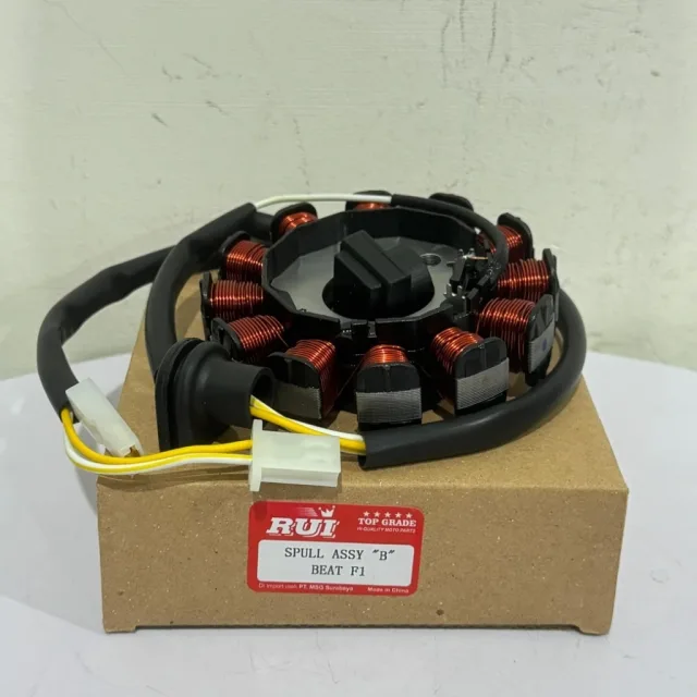 GRADE B SPULL SPUL STATOR ASSY ALUMINIUM BEAT FI F1 STATER KASAR GRADE B