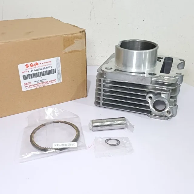 CYLINDER SILINDER BLOK SEHER SET PISTON KIT SATRIA FU 150 B25G