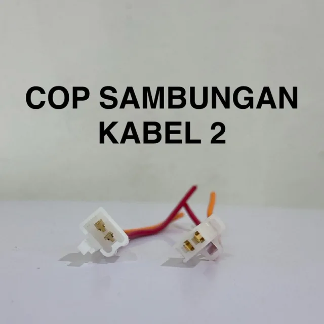HRG PER 5 PCS COP SOKET SOCKET SAMBUNGAN 2 PIN KABEL DAN SKUN 2 KABEL PER 5 PCS