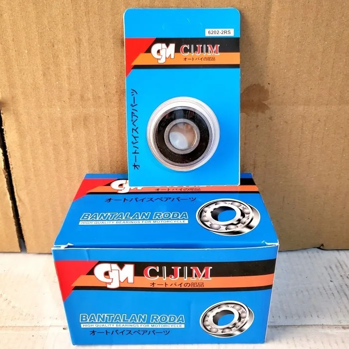 ISI 10 PC CJM LAHER BEARING PRESS 6202 2RS CJM PER KOTAK ISI 10 PC