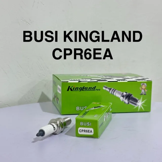 HRG PER 10 BIJI BUSI KINGLAND CPR6EA KHARISMA SUPRA X 125  BEAT JUPITER MX VARIO PER KOTAK ISI 10 PCS