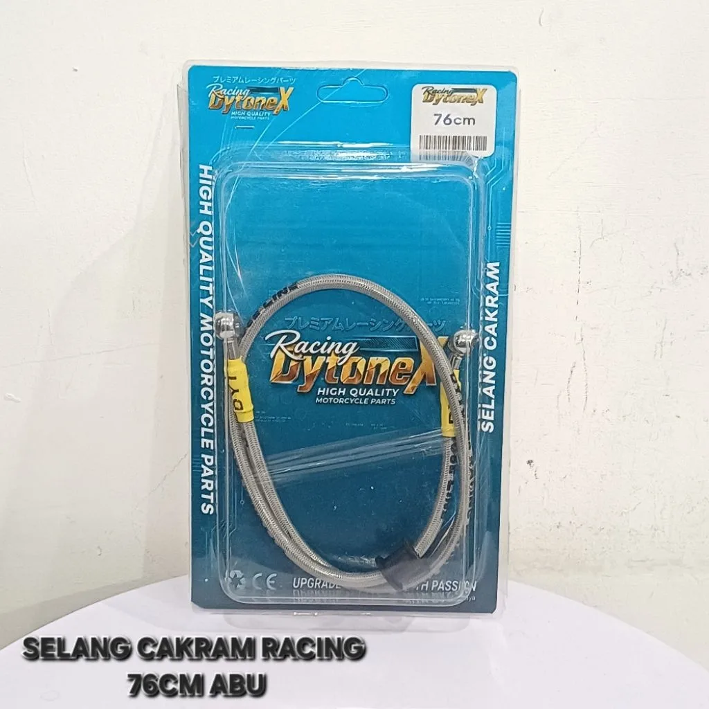 TALI KABEL SELANG REM CAKRAM RACING VARIASI 76 CM 76CM RACING ABU ABU