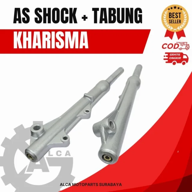 AS SHOCK SKOK DEPAN PLUS TABUNG KHARISMA / SUPRA X125 SILVER