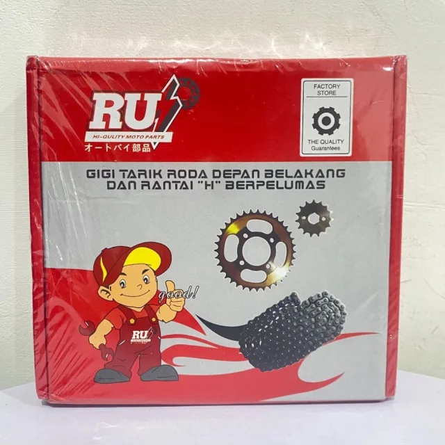 GIR GEAR PAKET GEAR SET RANTAI VEGA ZR JUPITER Z NEW ROBOT Z1 40T 15T 428H 108